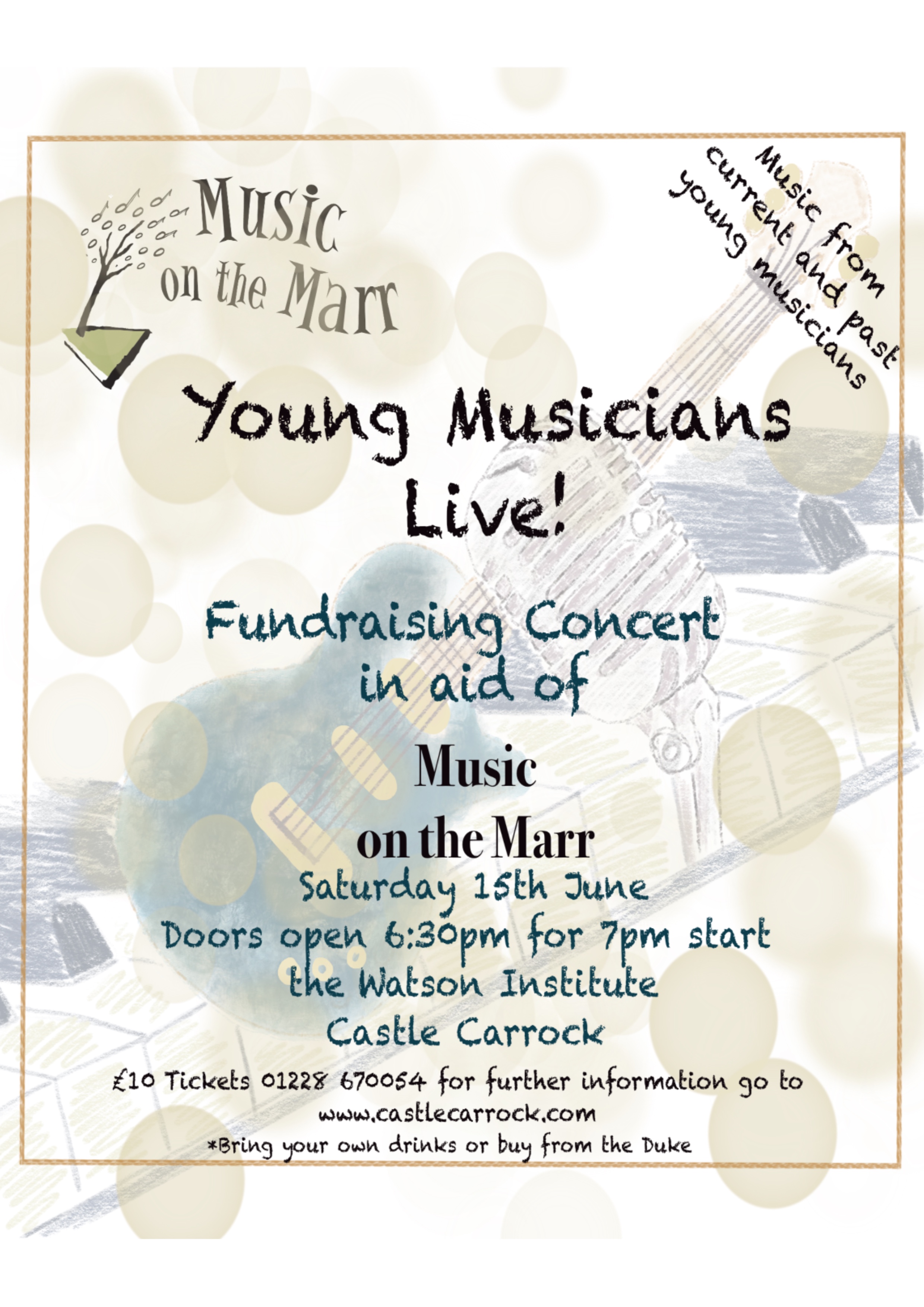 Young Musicians Live ! Music on the Marr fundraiser on Saturday June 15th